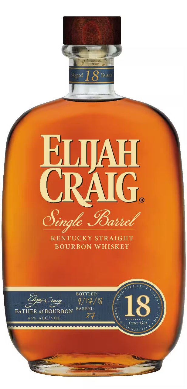 Elijah Craig 18 years