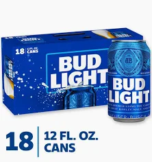 Bud Light 18 Cans