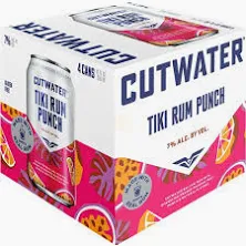 Cutwater Tiki Rum Punch 4 Pack Cans